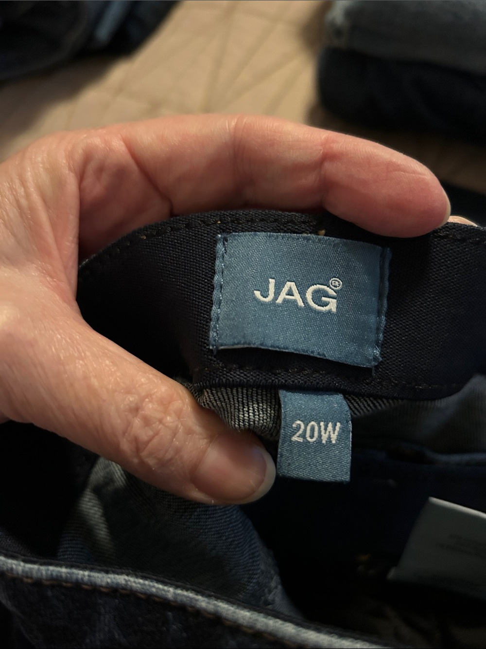 Jag Jeans Women's Navy Relaxed Fit Jeans